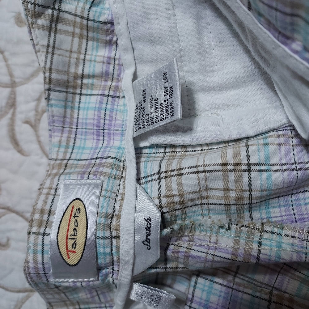 Talbots Multicolor Plaid Capris - Picture 4 of 7
